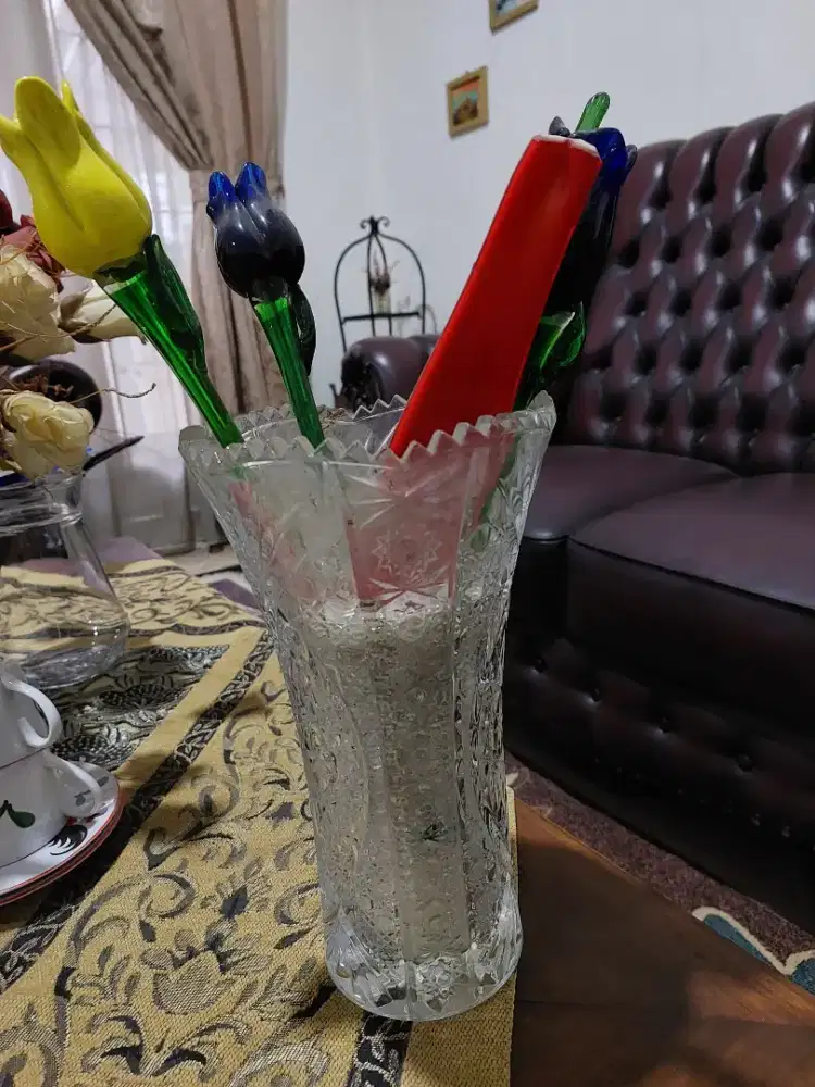 Di Jual Vas Bunga Kristal