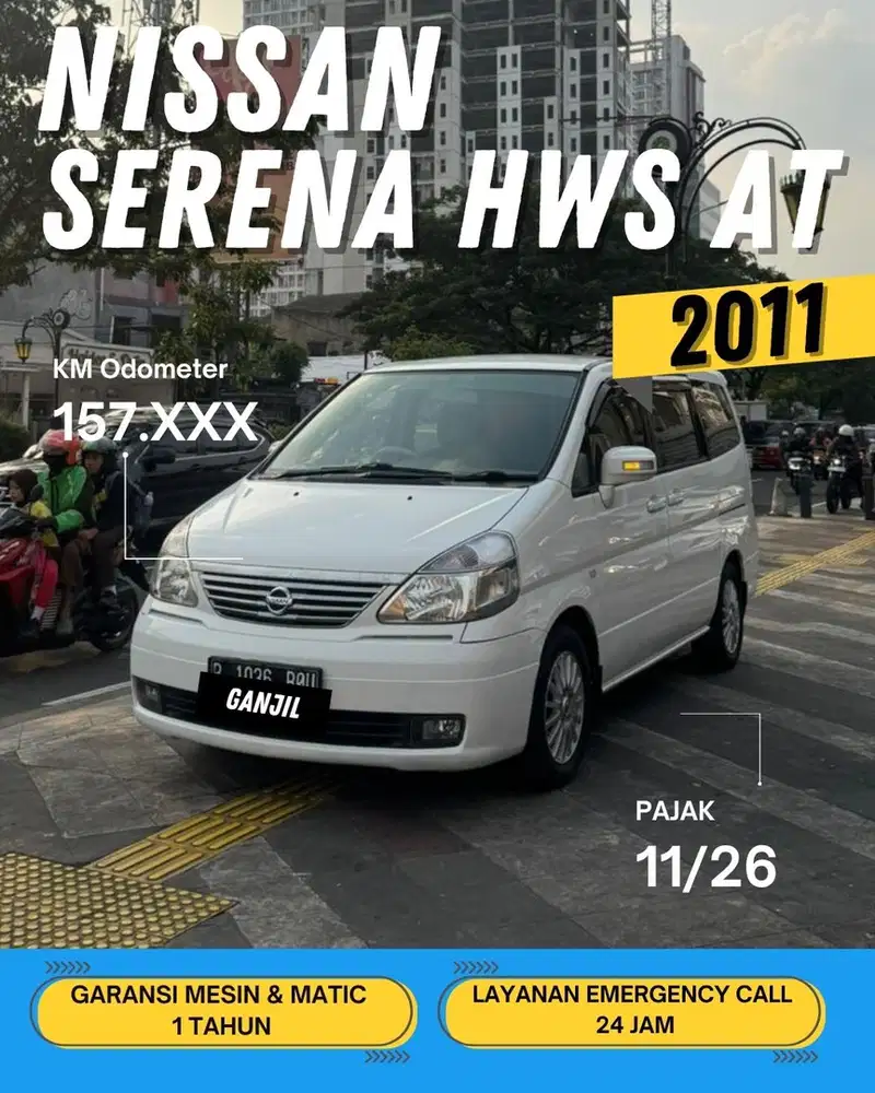 NISSAN SERENA 2.0 HWS AT MATIC 2011 GANJIL
