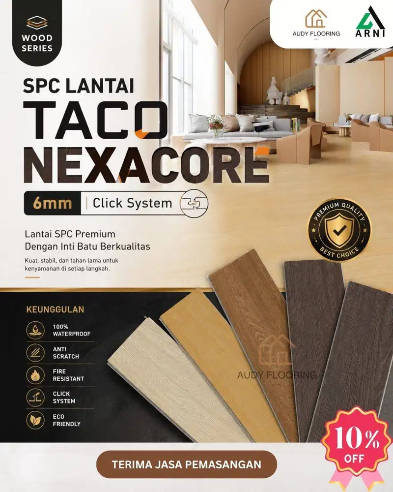 Lantai SPC Nexacore 600 Lantai SPC Premium 6mm | Click System