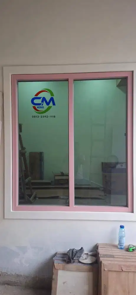 Jendela Aluminium Kaca Model Swing Sliding dan Jendela mati