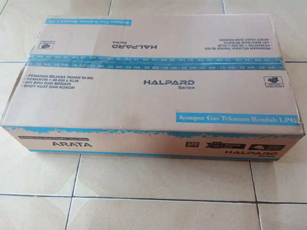 Bismillahirrahmanirrahim jual BU Kompor Gas 2 Tungku merk Halpard baru
