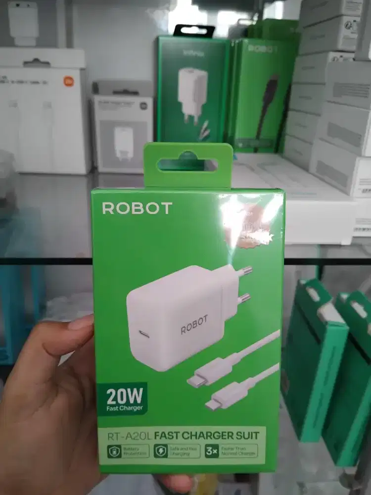 Robot RT A-20L Fast Charger 20watt New Garansi Resmi promo bandung