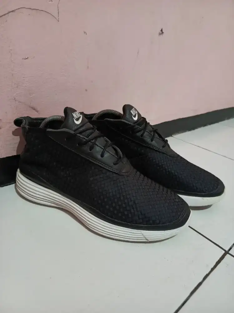 Nike Lunar Chukka Woven black white