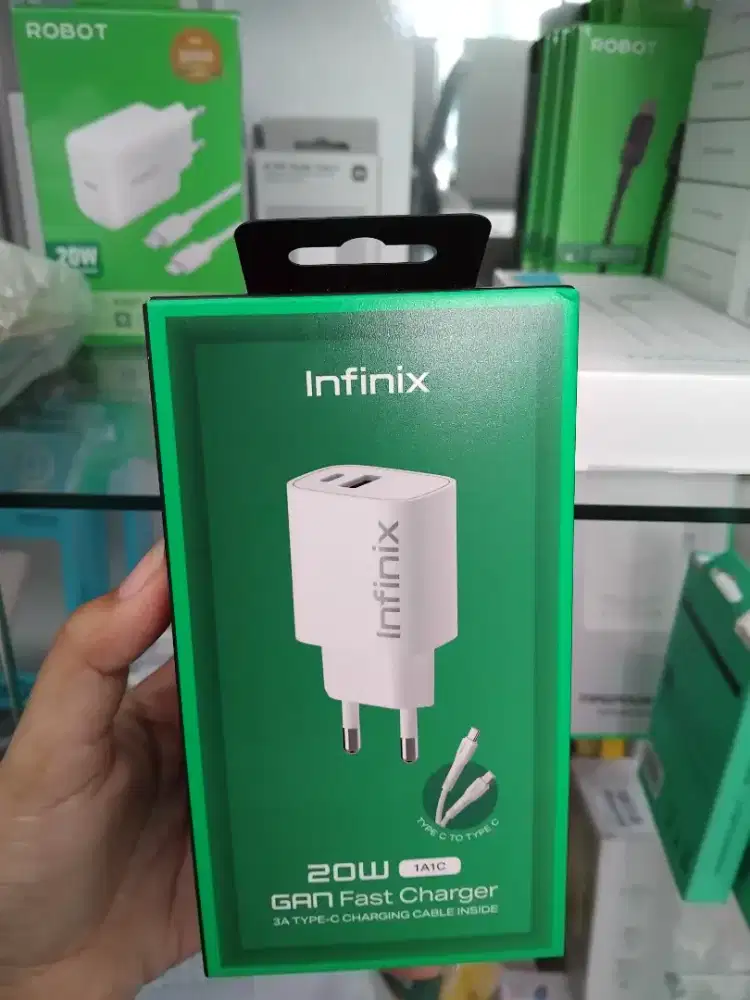 Infinix 20 Watt 1A1C new garansi Resmi promo bandung