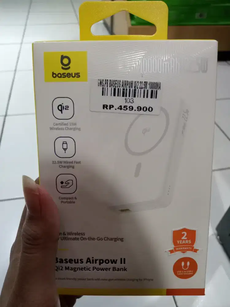 PB BASEUS AIRPOW Qi2 22.5W 10000MAH| ATLANTIS DAHSYAT