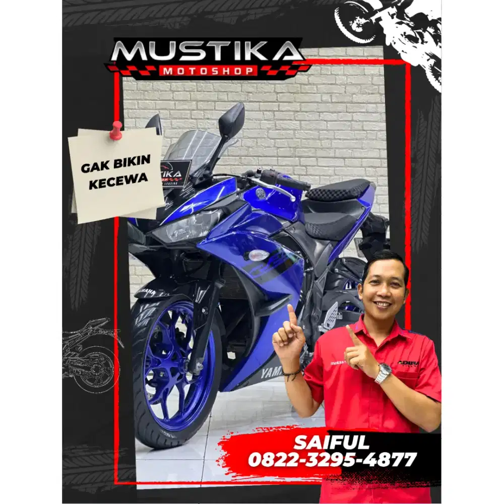 Perfect Condition!!Yamaha R25 Blue Rice 2018 N Kota Mulus-Mustika