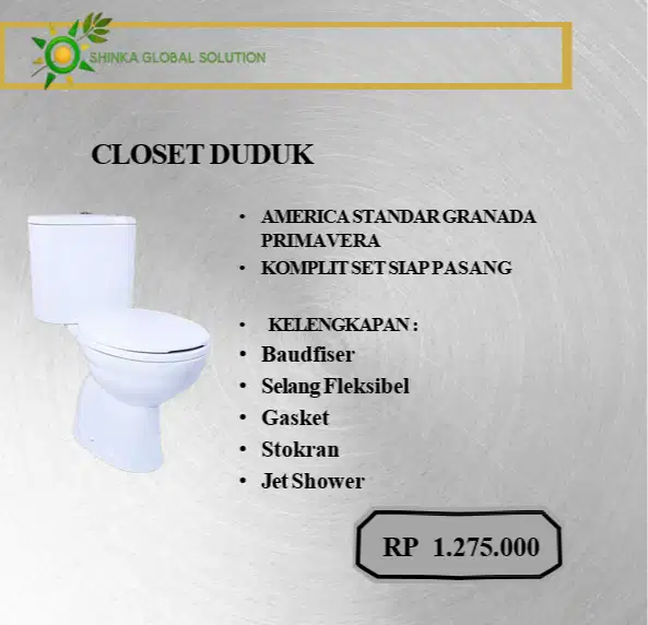CLOSET DUDUK CUCI GUDANG TERMURAH