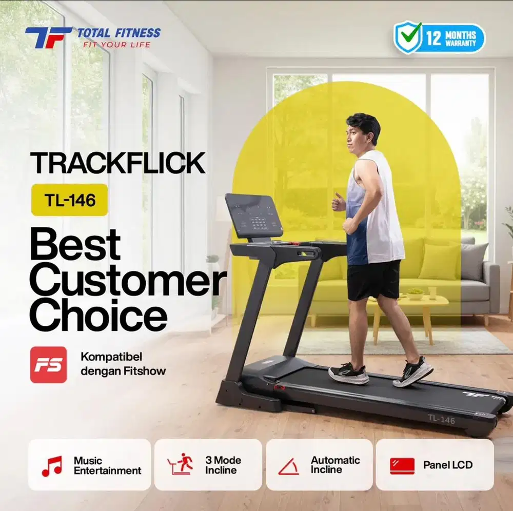 Treadmill Bekas TOTAL FITNESS TL-146