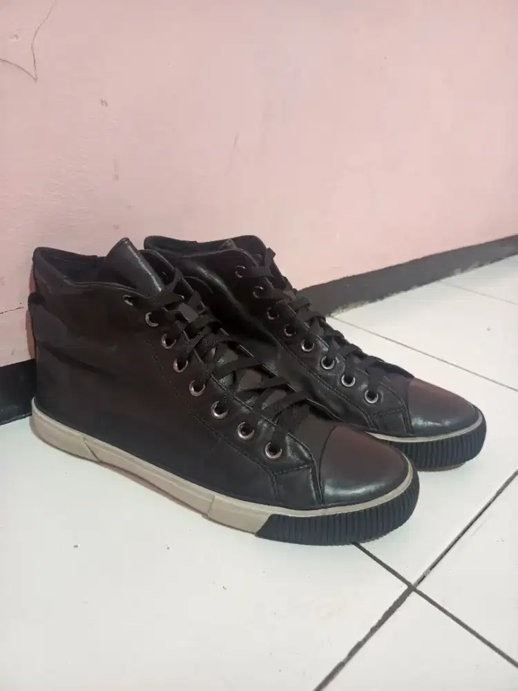 Allsaints Osun high top lace up leather black