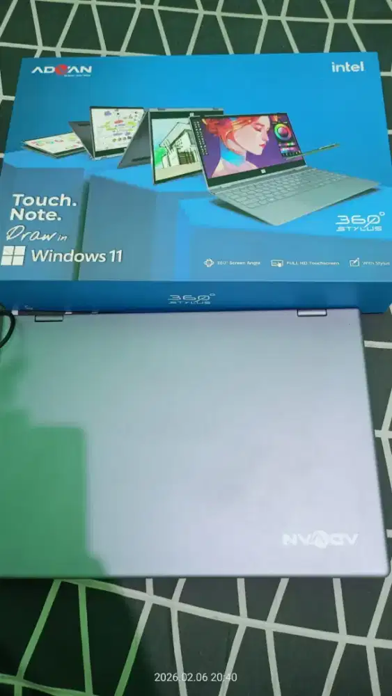 Laptop Advan 360 Stylus touchscreen