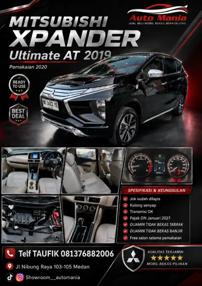 Xpander Ultimate AT 2019 Hitam 2020 Veloz