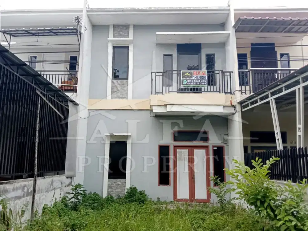 Turun Harga! Rumah Bangunan Baru 2 Lantai Dekat Sekolah & Mall