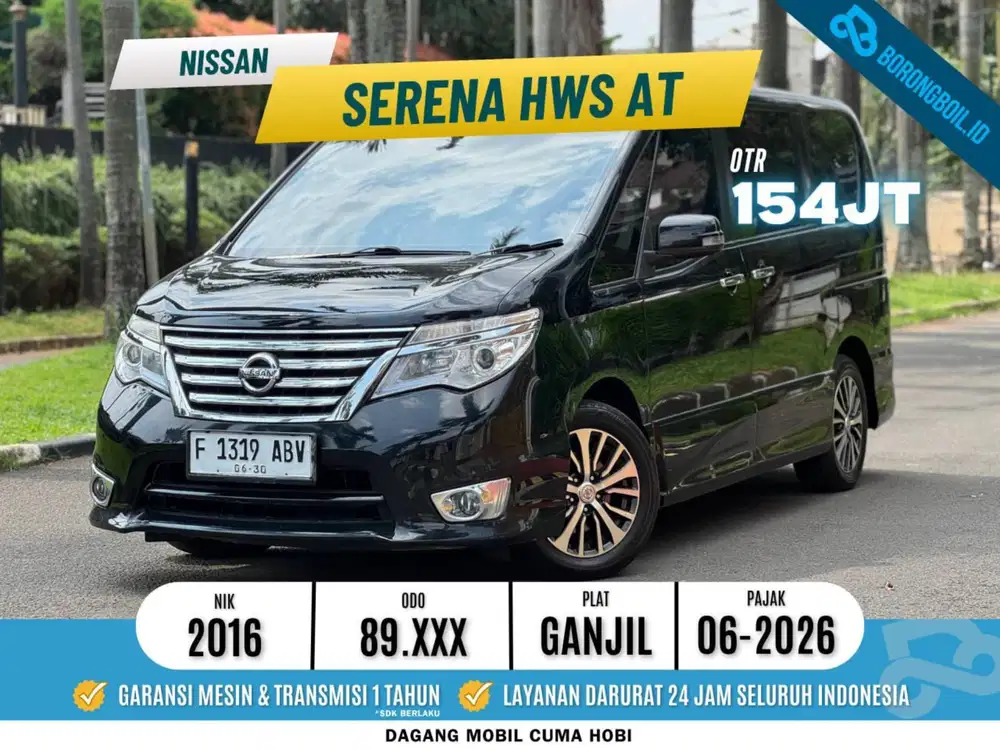 KM LOW !! Nissan Serena HWS at 2016 Phantom Black voxy sienta