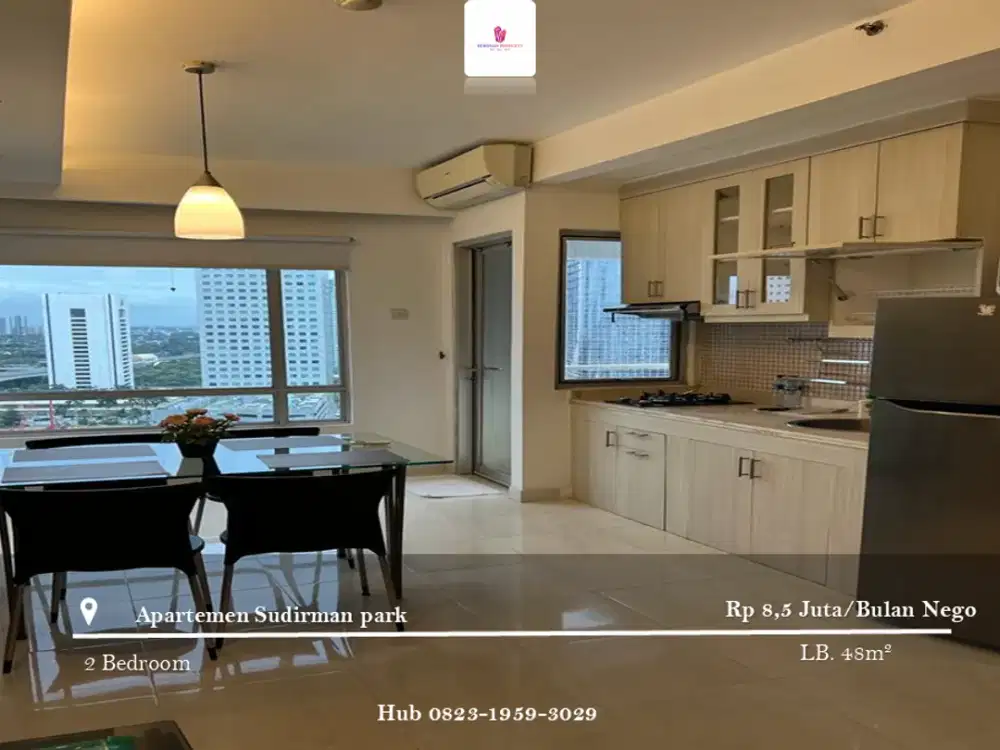 Disewakan Apartement Sudirman Park 2BR Full Furnished Tower B