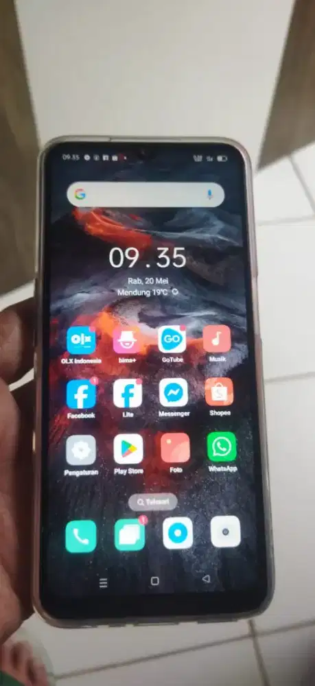 Oppo a16 ram 3/32gb carger sopcas.