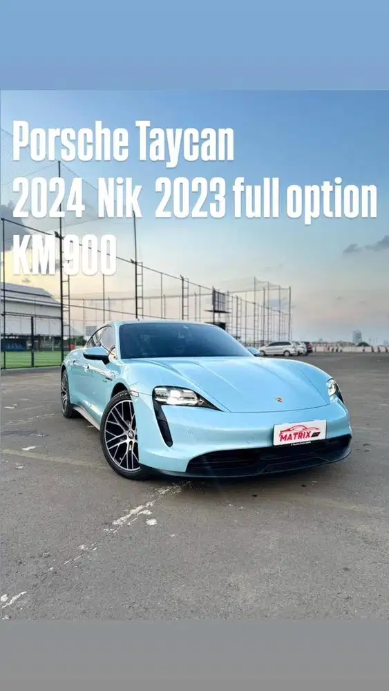 Porsche Taycan 2024 Nik23 Blue on Red Siap pakai