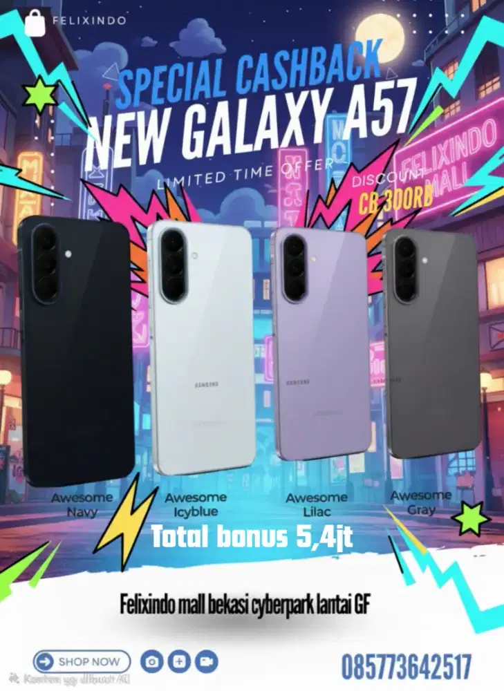 New samsung galaxy a57