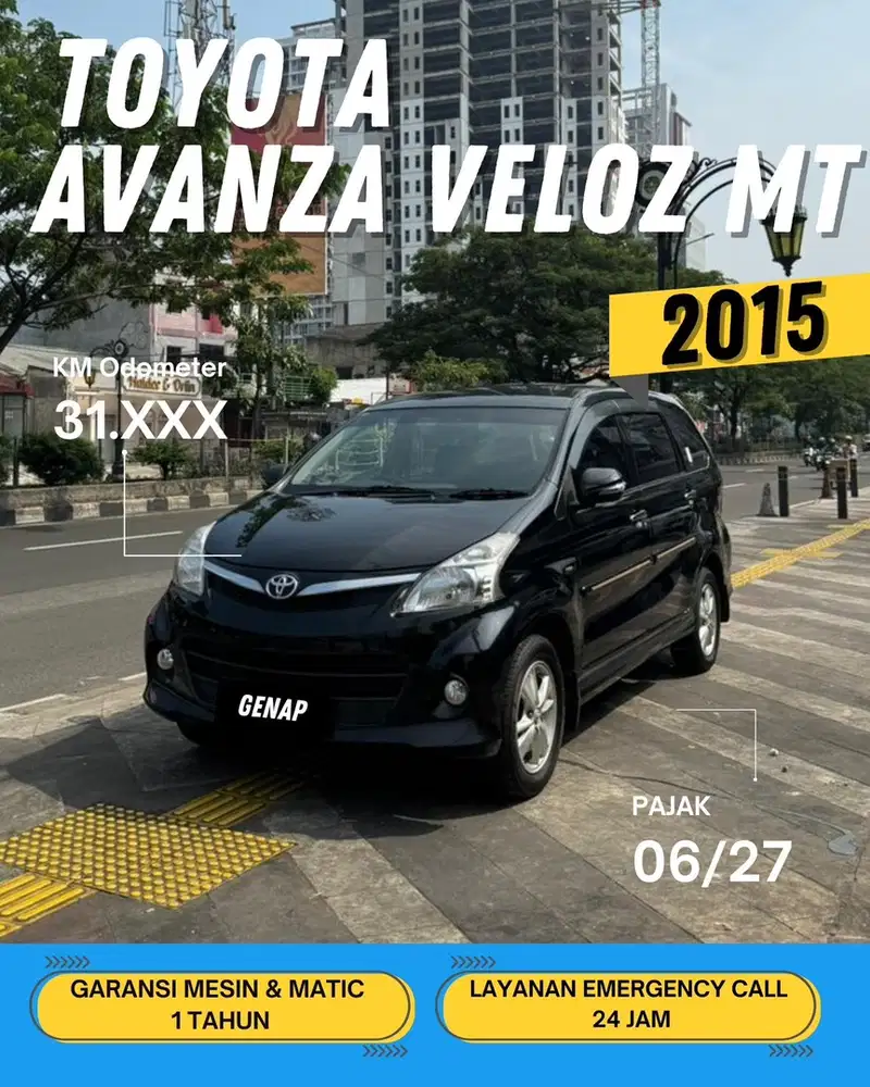 TOYOTA AVANZA VELOZ 1.5 MT 2015 GENAP