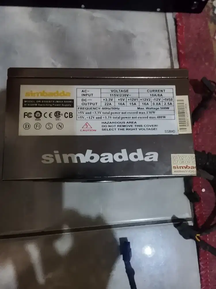 Power Suplay 500 wat Simbada