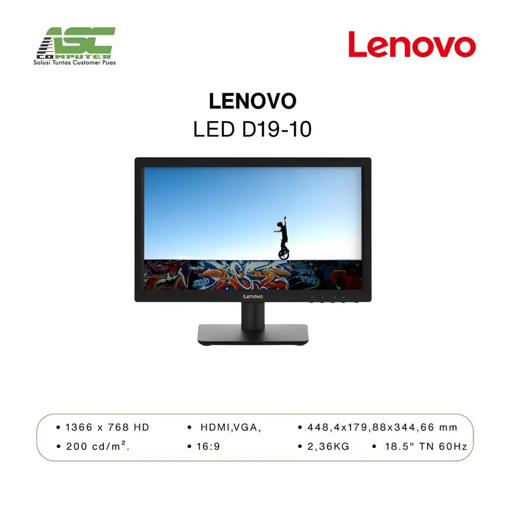 MONITOR LED LENOVO D19-10