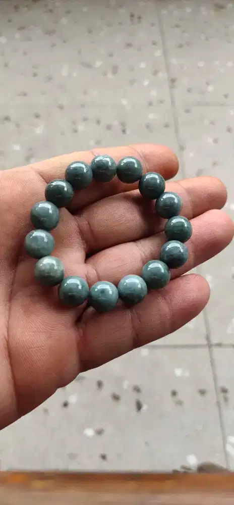 (WAJIB Transaksi Offline )Gelang Natural Jedeite Jade Burma Type A