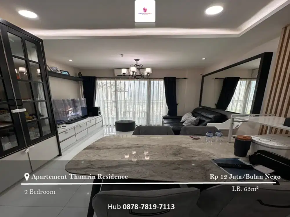 Disewakan Apartement Thamrin Residence 2BR Full Furnished Tower C