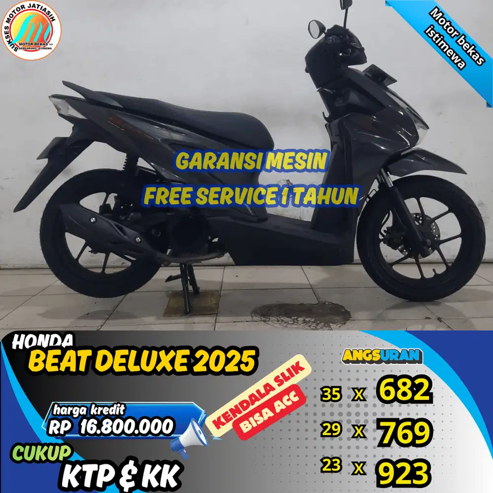 HONDA BEAT DELUXE 2025 KENDALA SLIK BISA SYRT KTP&KK(SUKSESMOTOR)