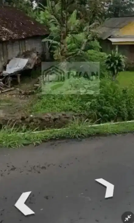 Tanah Zona Merah Strategis Hadap Jalan Kabupaten