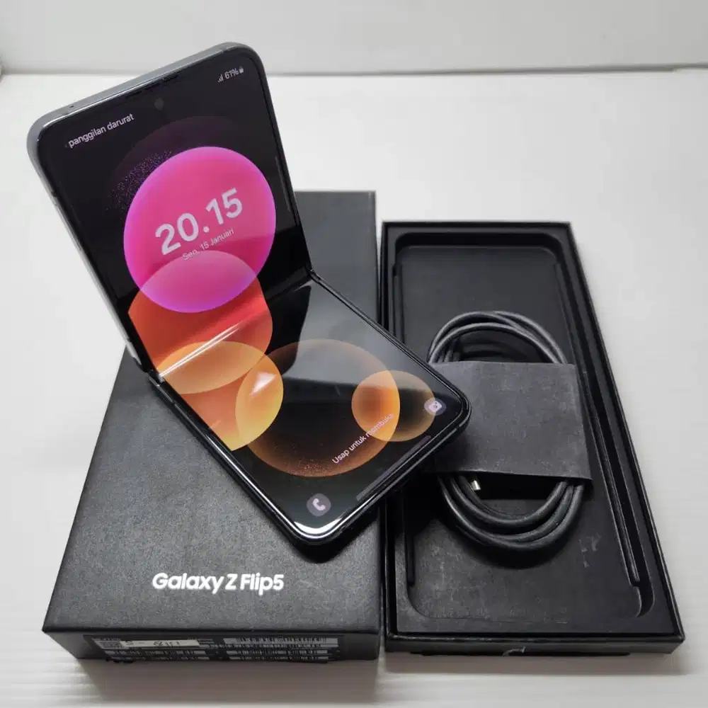 MULUS NO MINUS SAMSUNG GALAXY Z FLIP 5 5G 8/512 GRAPHITE RESMI SEIN FU