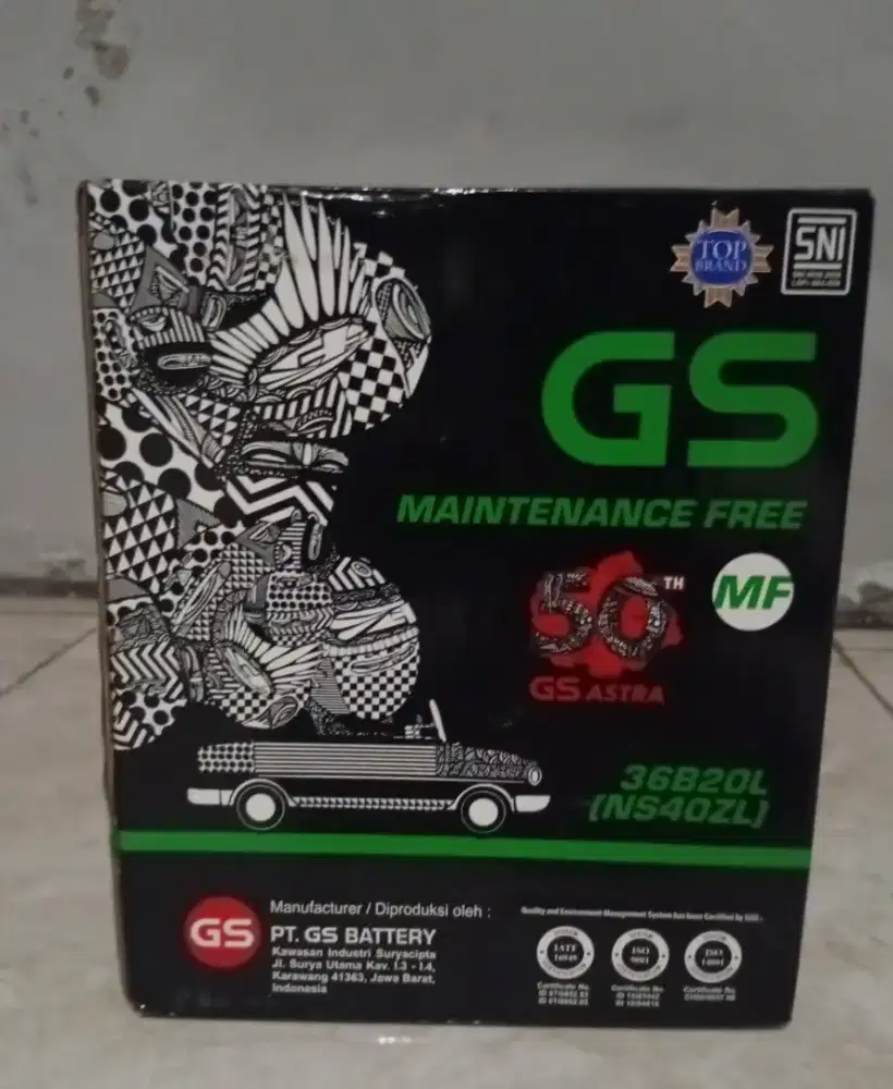 Aki mobil Agya kering