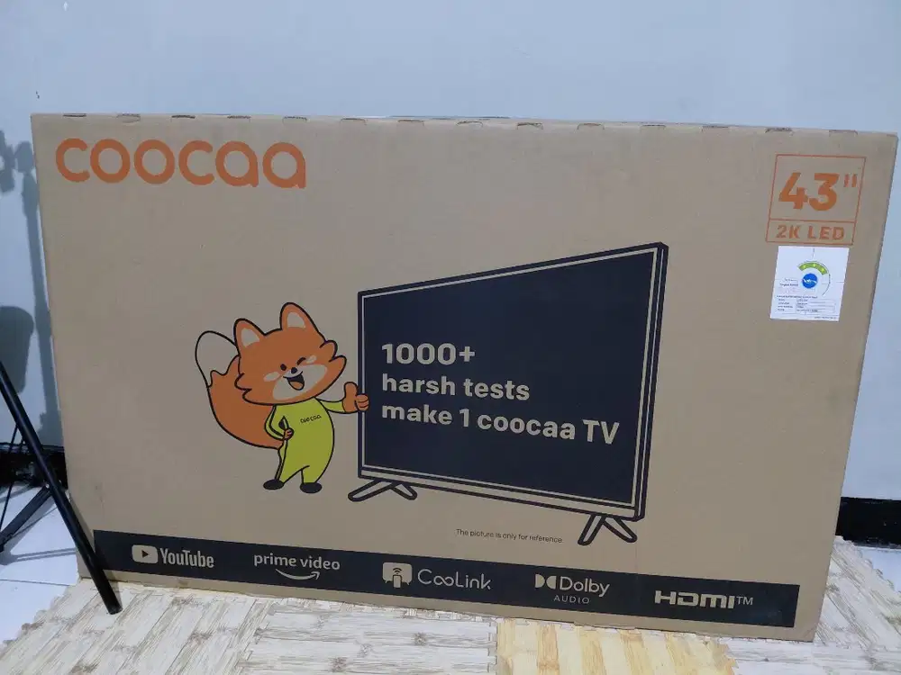 Dijual tv coocaa 43s3u plus 2k smart tv 43inch