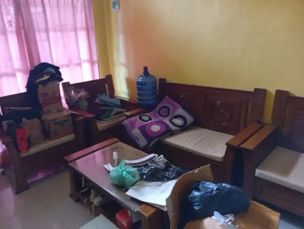 Set kursi tamu minimalis jati asli
