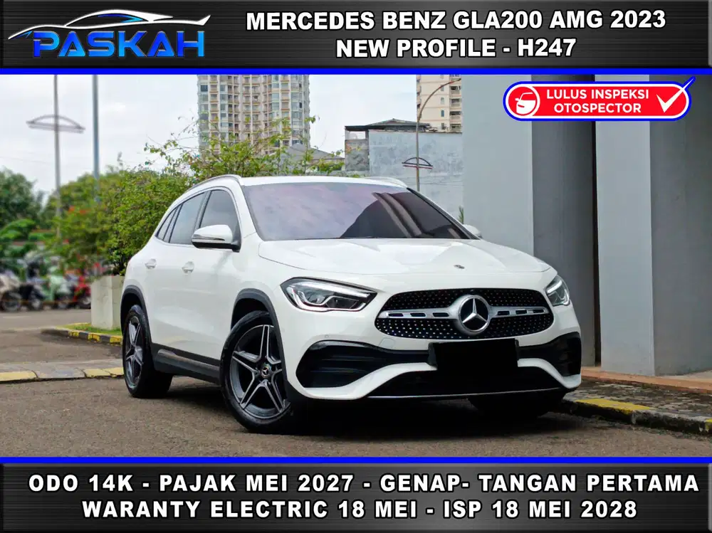 Odo=14k Bunga=4% TAX=2027-MEI Genap GLA200 AMG 2023 New Profile PASKAH
