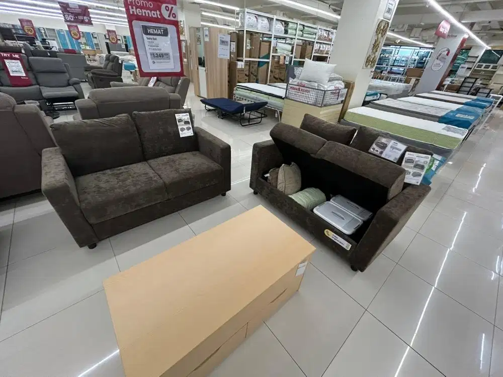 PROMO SOFA SET PENYIMPANAN NYAMAN