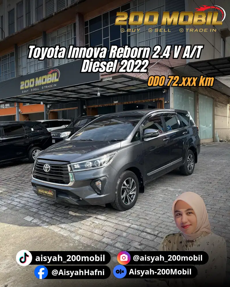 Toyota Innova Reborn 2.4 V A/T 2022 Diesel