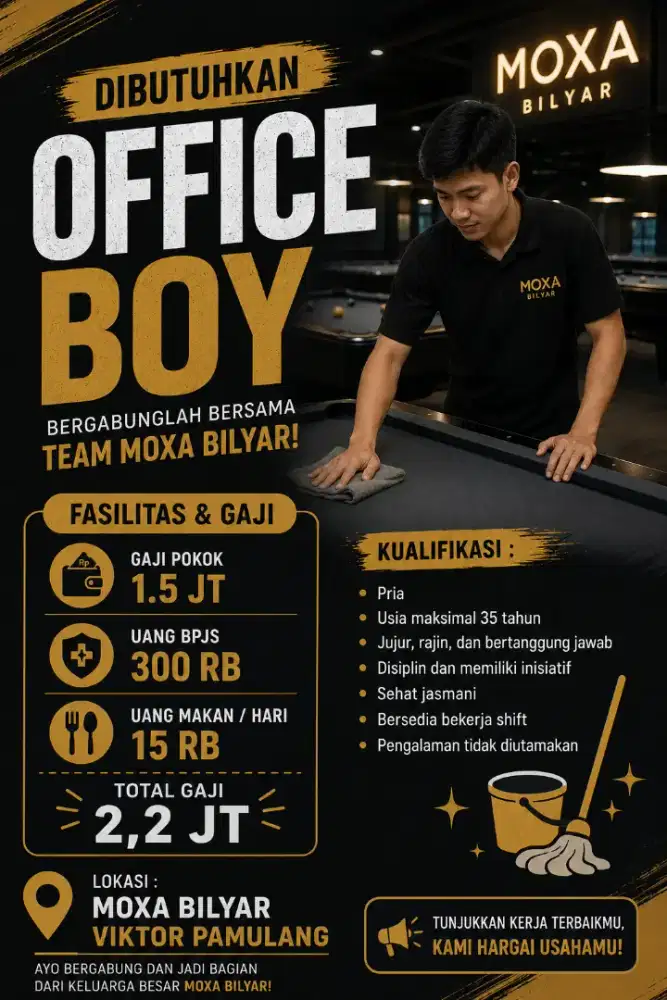 Lowongan kerja office boy