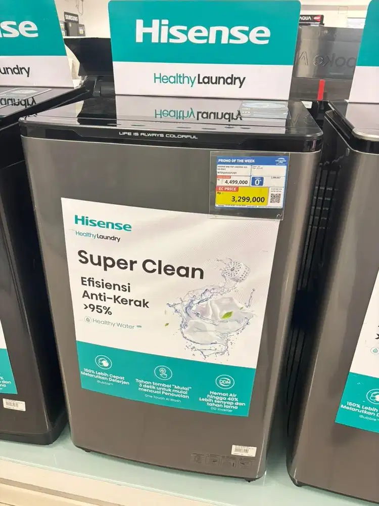HISENSE WM TOP LOADING 10,5kg