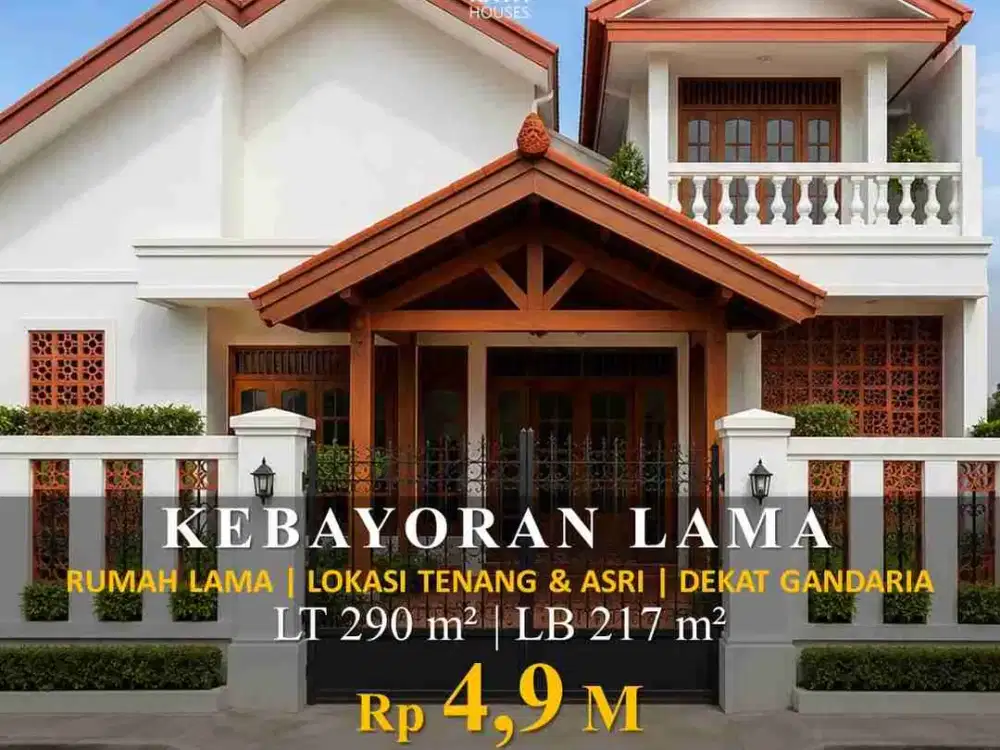 Dijual rumah lama  lokasi tenang  , asri dekat gandaria