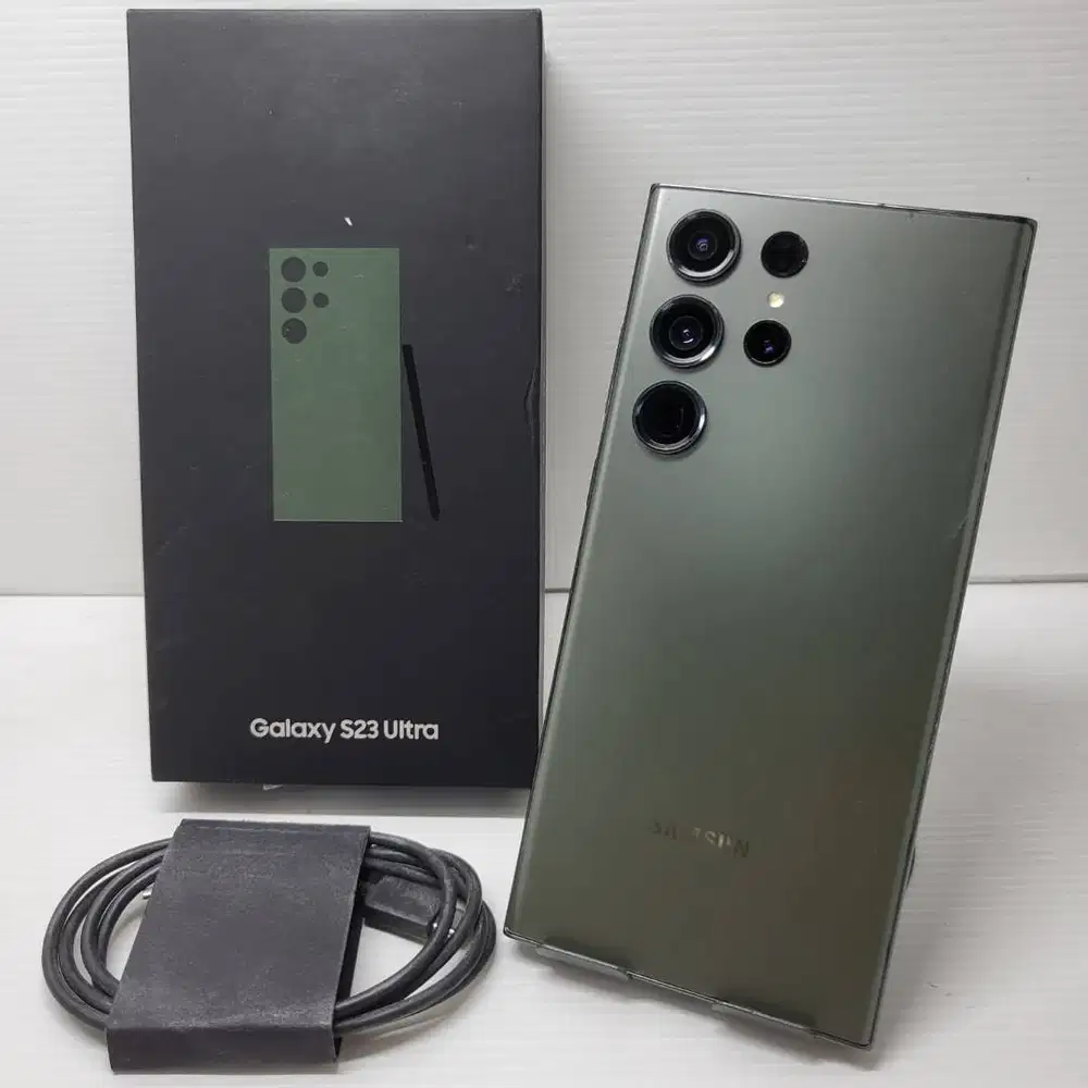 NO MINUS FULLSET SAMSUNG GALAXY S23 ULTRA 5G 12/256 SEIN RESMI  GREEN