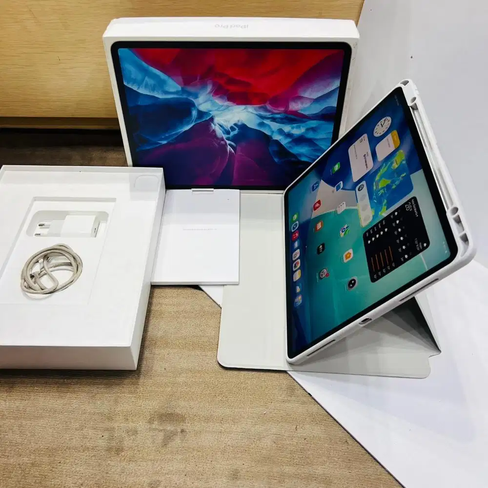 ipad pro gen 4 128gb resmi ibox 12,9 inchi fullset original free case
