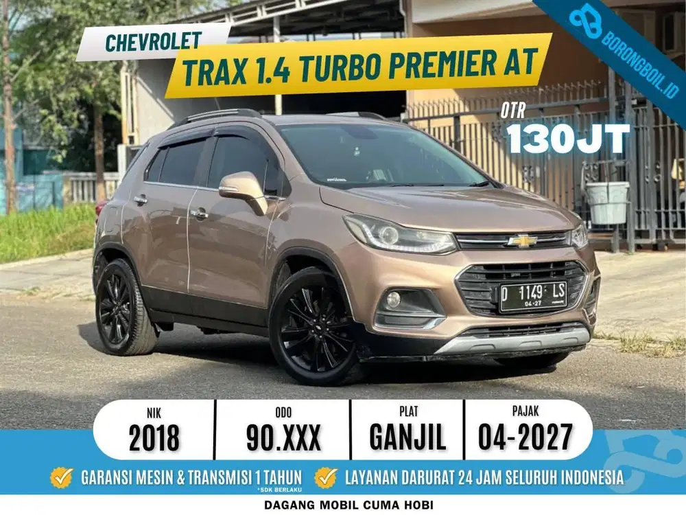 CHEVROLET TRAX 1.4 TURBO PREMIER 2018 COOPERTINO PAJAK PANJANG LOW KM