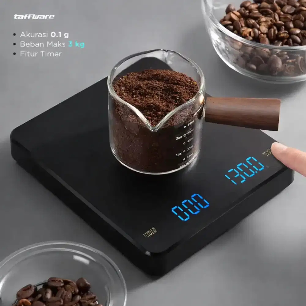 Timbangan Kopi Digital Timer Coffee Scale 3kg 0.1g