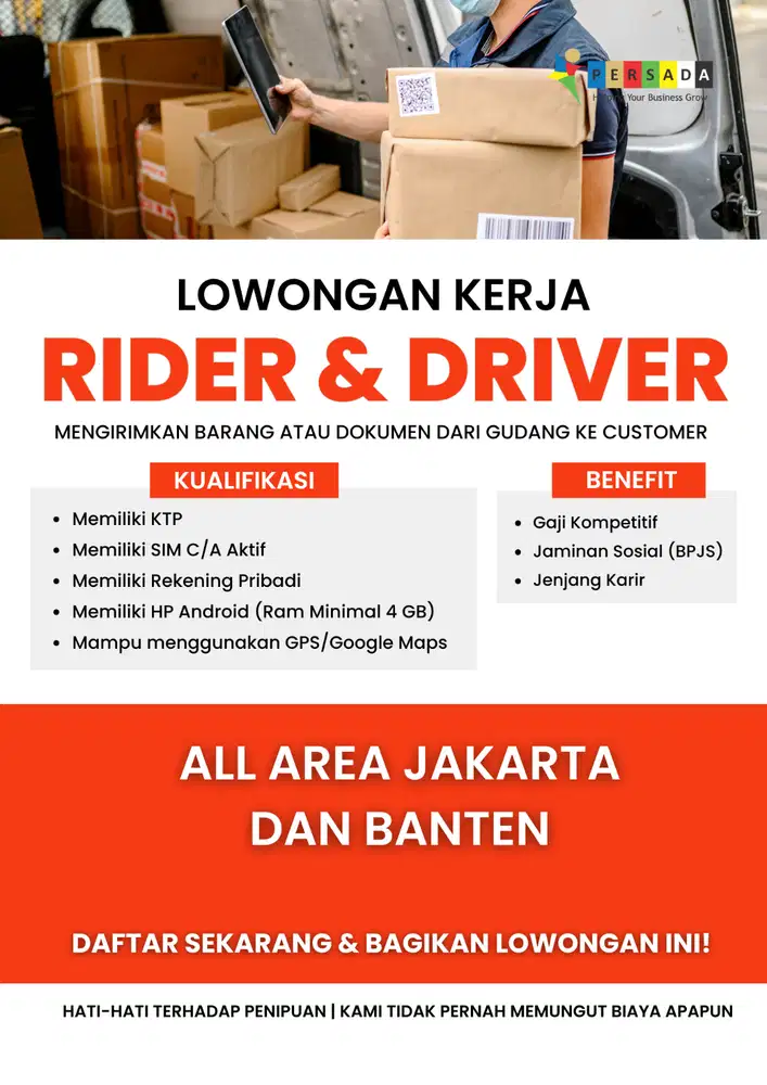 KURIR PAKET EKSPEDISI SPX AREA JAKARTA DAN BANTEN