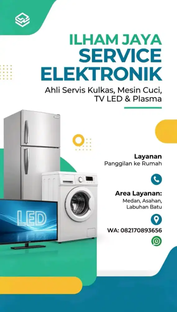 Service : Kulkas ,Mesin Cuci ,TV