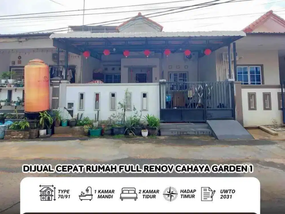 dijual cepat cahaya Garden