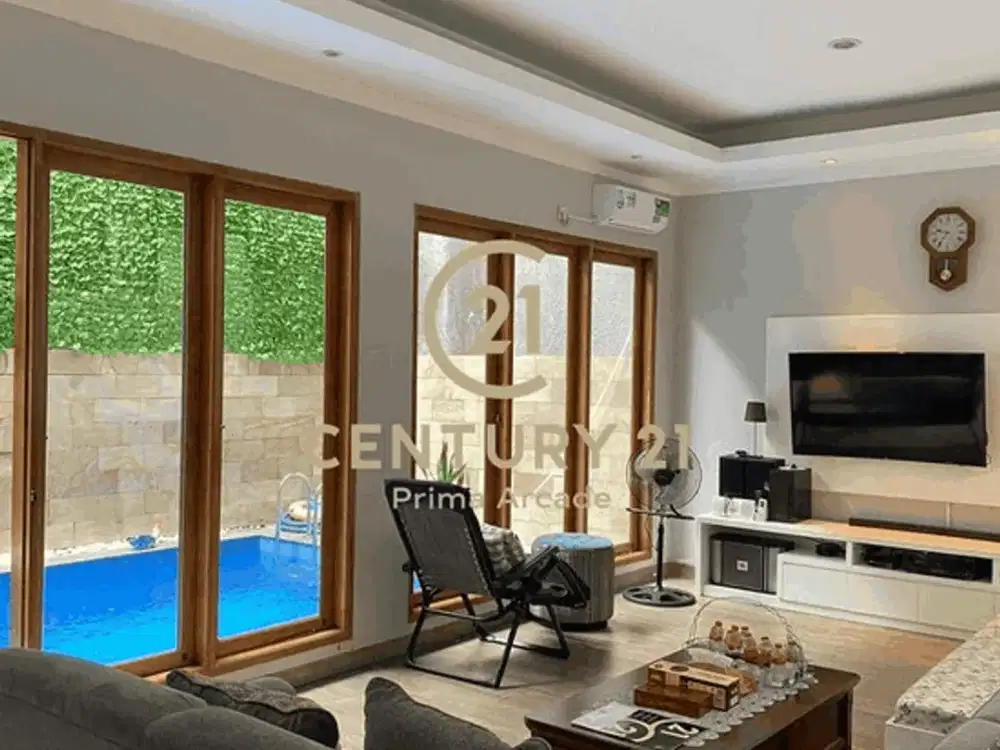 Dijual Rumah Cantik Kebayoran Bintaro Jaya Sektor 7 Full Furnish Ada Kolam Renang