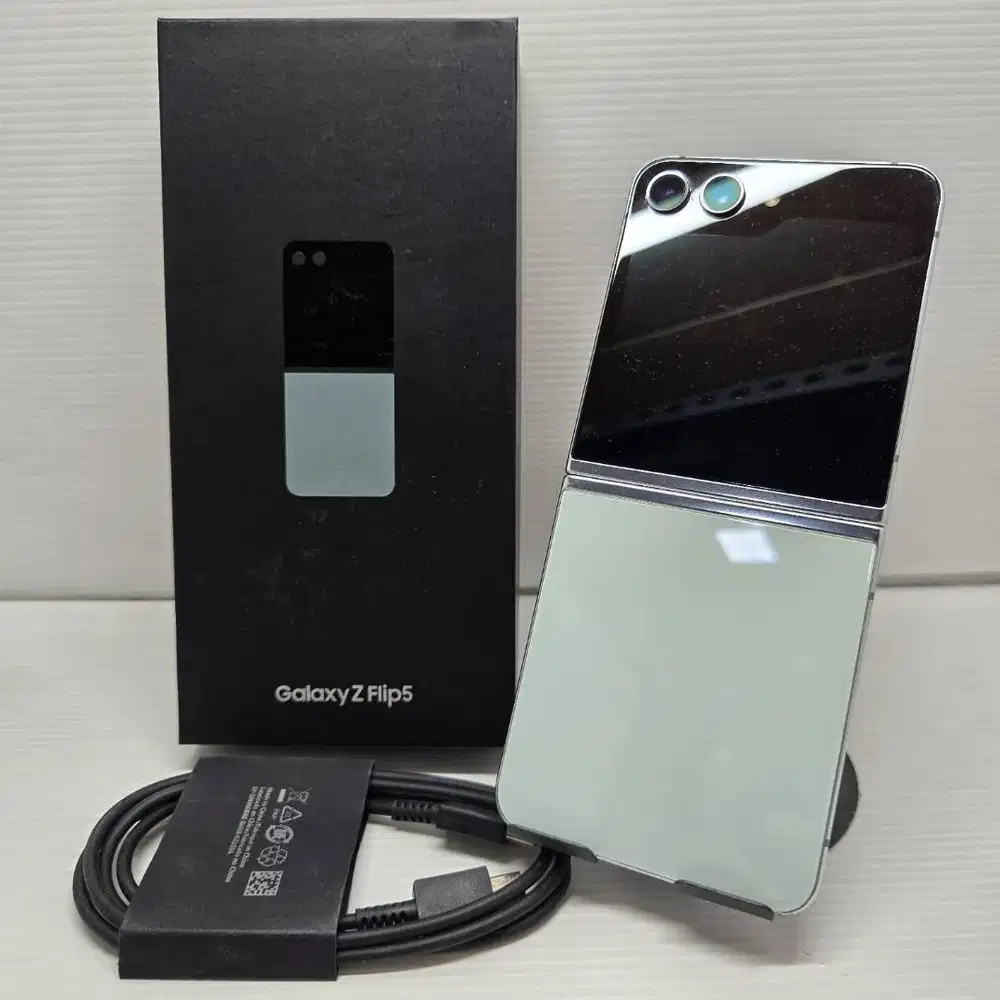 SAMSUNG GALAXY Z FLIP 5 5G 8/512 Mint EX SEIN LENGKAP ANTI MINUS