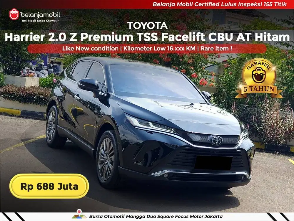 [ KM ANTIK 16RB ] Toyota Harrier 2.0 Z Premium TSS Facelift 2021 2022