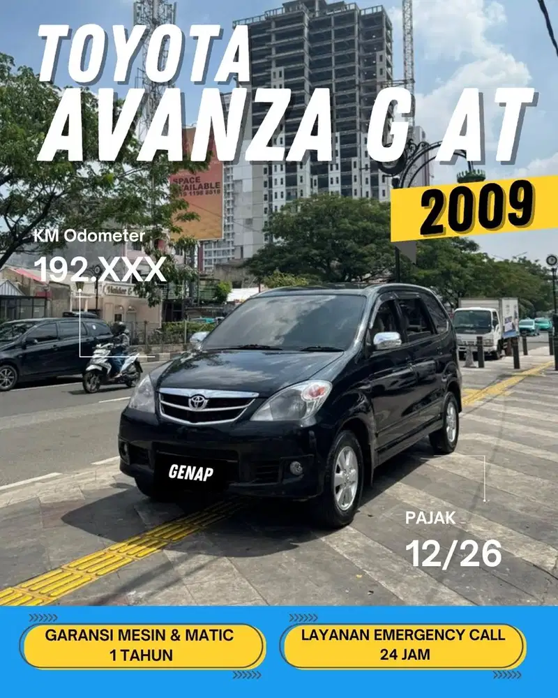 TOYOTA AVANZA 1.3 G AT MATIC 2009 GENAP