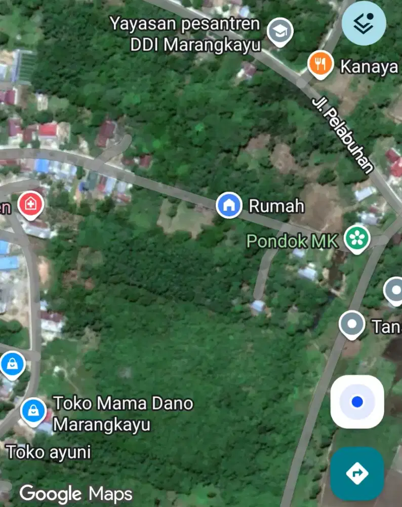Dijual tanah dekat dengan pusat pemerintahan desa dan pasar Marangkayu